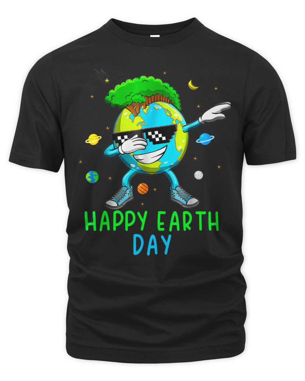 Happy Earth Day 2024 Funny Earth Day Kids Toddler Boys Dab Shirt Unisex Premium T-Shirt black s