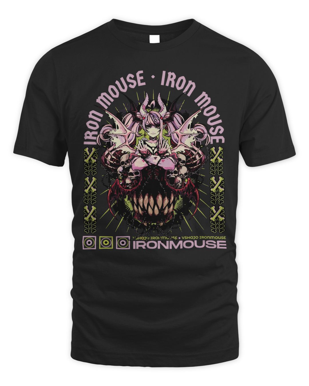 Ironmouse Merch Skull Vshojo Shirt | Muffiz