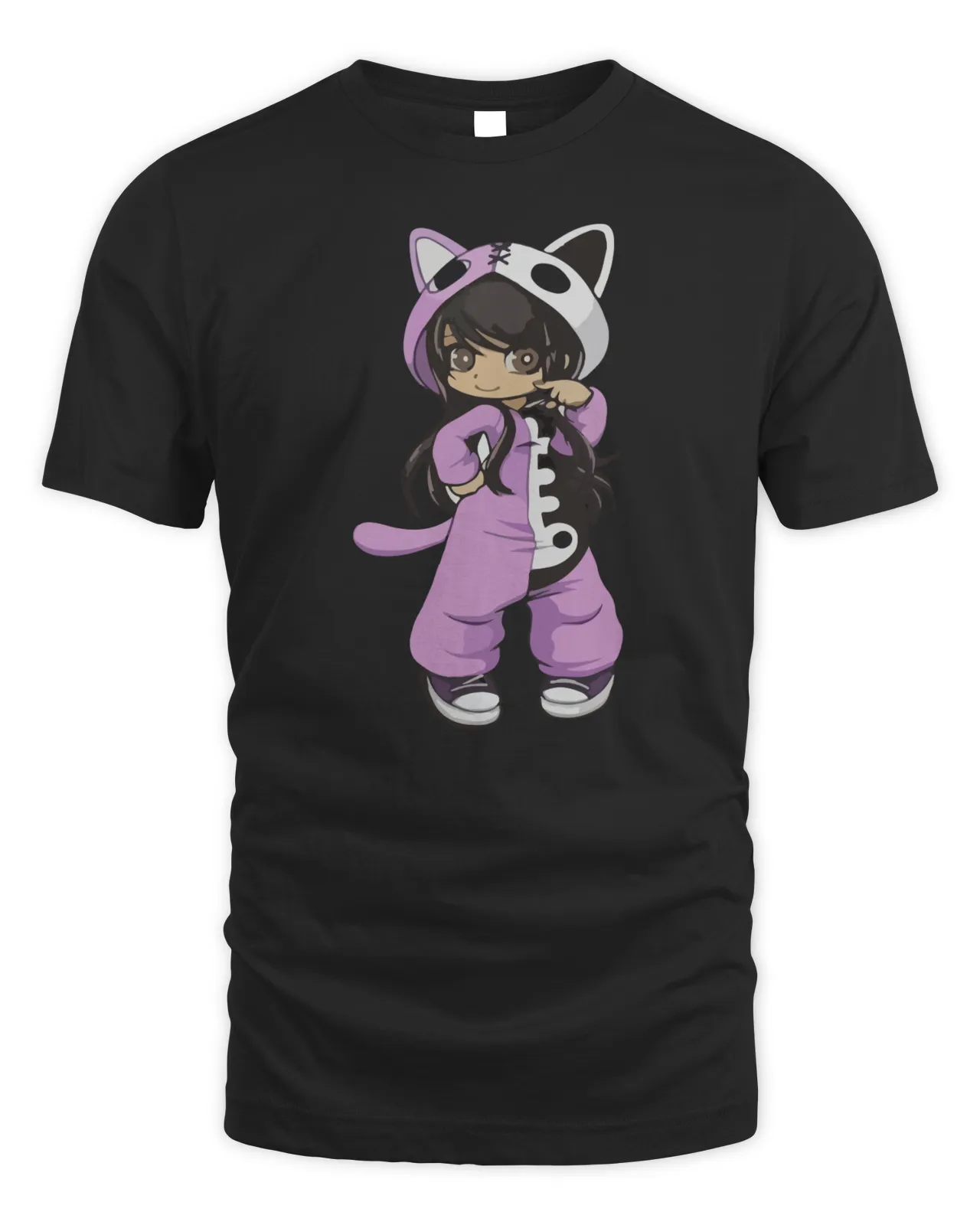 NEW Aphmau As a Cat Black T-Shirt S-5XL 
