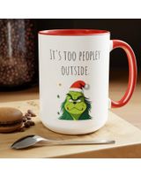 Funny Coffee for Her - Grumpy Morning Gift Mug Accent Mug black-accent 11oz