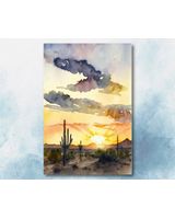 Colorful Southwest Landscape Canvas Ready To Hang Portrait Canvas