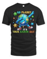 Go Planet It's Your Earth Day 2024 Shirt Unisex Standard T-Shirt black s