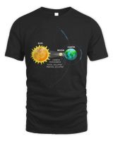 Solar Eclipse 2024 Infographic Funny Skywatcher Astronomy Shirt Unisex Standard T-Shirt black s