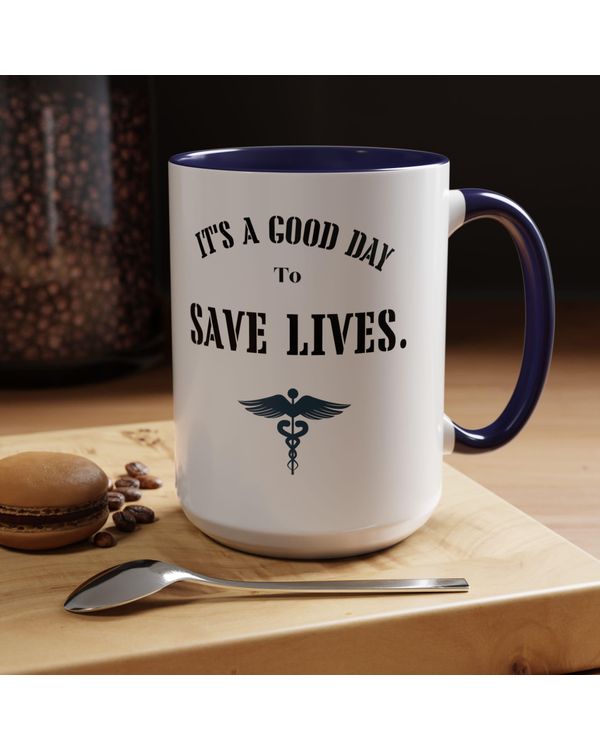 Nurse Coffee Doctor Gift - Saving Lives - Christmas Present Mug