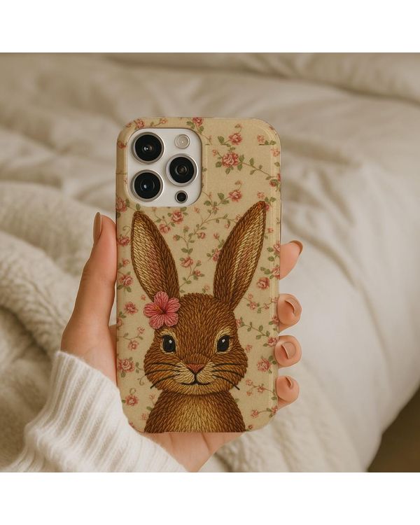 Bunny Bloom Cottagecore Floral Design Phonecase