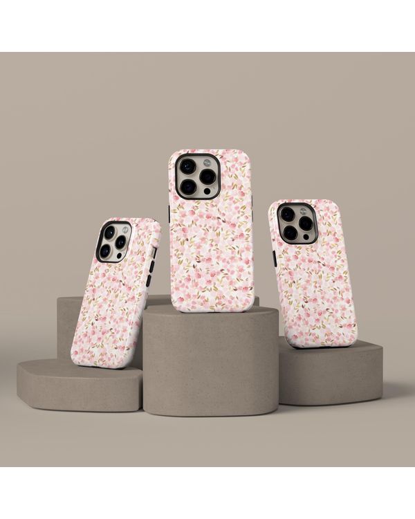 Pastel Wildflower Phone Cover Pink Floral Design Phonecase