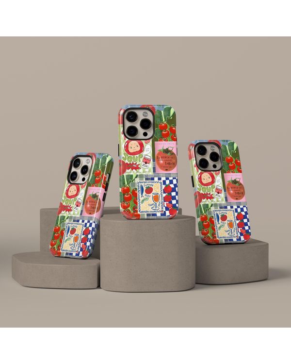 Whimsical Foodie Collage Phone Cover Phonecase