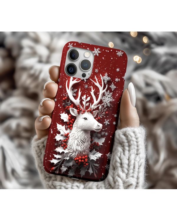 Snowy Winter Holiday Design Phonecase